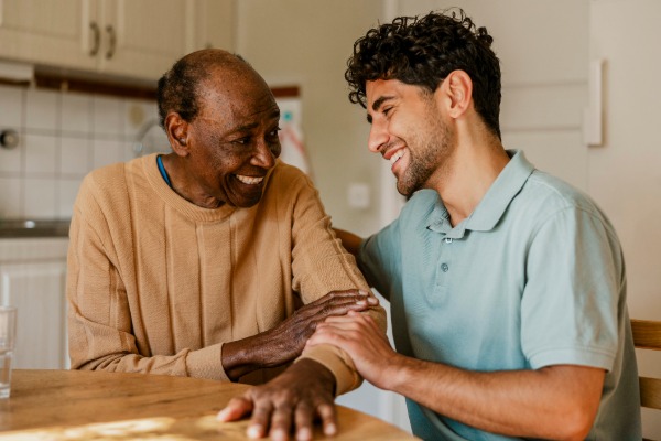 caregiver with an older adult